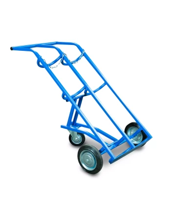 Тележка для газовых баллонов TOR ГБ-2, 2 баллона (250 литые колеса + 160 поворотное) 1012419 купить в Нефтеюганске