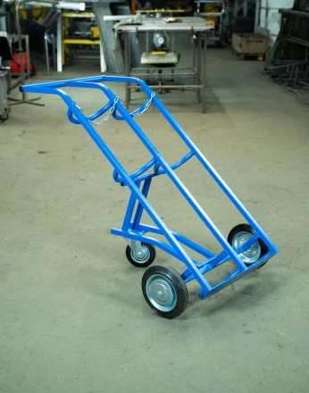 Тележка для газовых баллонов TOR ГБ-2, 2 баллона (250 литые колеса + 160 поворотное) 1012419 купить в Нефтеюганске