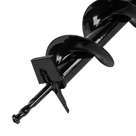 Шнек для грунта E-80, диаметр 80 мм, длина 800 мм,соединение 20 мм, несъемный нож Denzel 56021 купить в Нефтеюганске