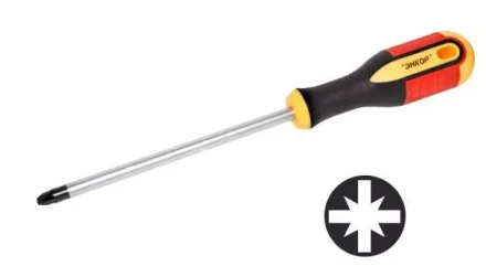 Отвертка крестовая Рz№3х 200мм,трехкомп.рук 1/12/120 19689 купить в Нефтеюганске
