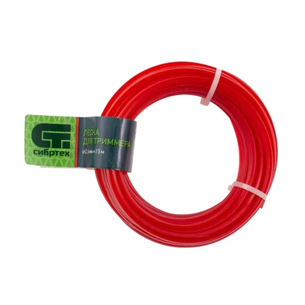 Леска для триммера треугольная, 2.4 мм х 15 м, Россия Сибртех 961655 купить в Нефтеюганске