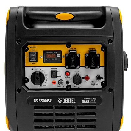 Генератор инверторный Denzel GS-5500iSE, 5,5 кВт, 230 В, закрытый корпус,электростартер купить в Нефтеюганске