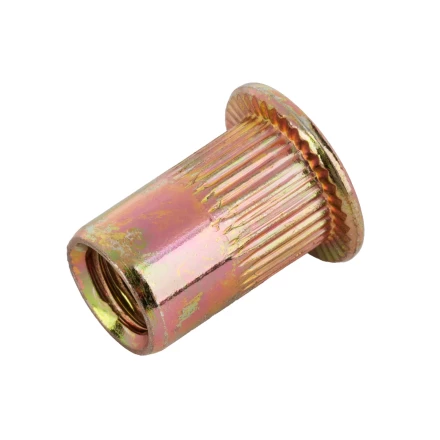 Заклепки резьбовые, стальные, оцинкованные, М6, пластиковый кейс, 70 шт. Denzel 40603 купить в Нефтеюганске