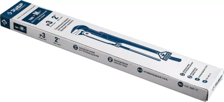 Ключ трубный рычажный ЗУБР &quot;ПРОФЕССИОНАЛ&quot;, прямые губки, цельнокованый, Сr-V, № 3,  2&quot; 27335-3_z01 купить в Нефтеюганске