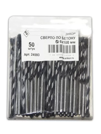 Сверло для бетона 6Х100 мм Энкор 24593 24593 купить в Нефтеюганске