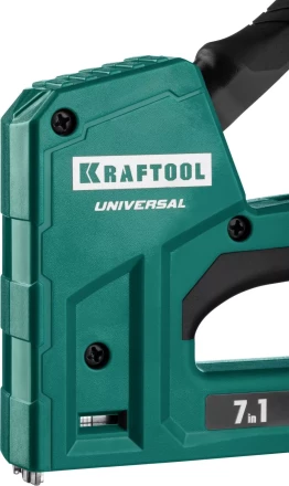 Степлер для скоб &quot;Universal&quot; 7-в-1: 53(6-14 мм)/53F(10-14 мм)/140 (10-14 мм)/13 (6-14 мм)/36 (10-14 мм)/300(16 мм)/500(16 мм), суперлегкий, KRAFTOOL 31524 купить в Нефтеюганске