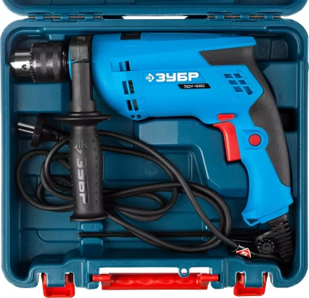 Дрель ударная + кейс ЗДУ-580 ЭРКМ2 серия ПРОФЕССИОНАЛ купить в Нефтеюганске
