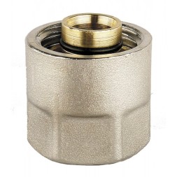 Соединитель GENERAL FITTINGS для металлопластиковых труб, евроконус, никелированная латунь, 1/2&quot; / 16 мм x 2,0 мм 51047-1/2-16