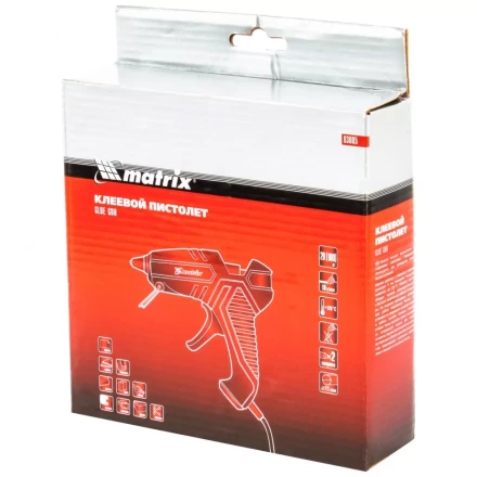 Клеевой пистолет 11 мм 100 Вт 10 г/мин Matrix 93005 купить в Нефтеюганске