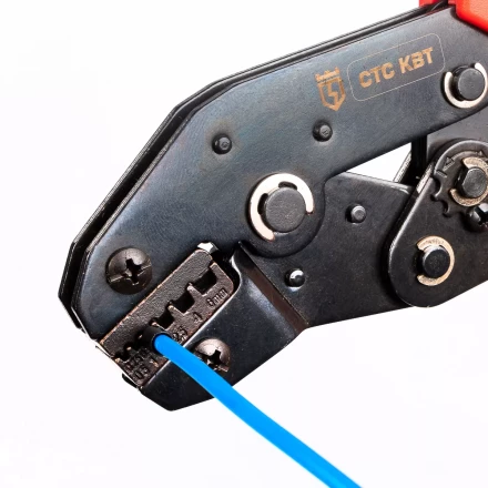 Пресс-клещи КВТ СТС-В с матрицами 0.25–6, 6–16 для опрессовки втулочных наконечников (набор) (85272) купить в Нефтеюганске