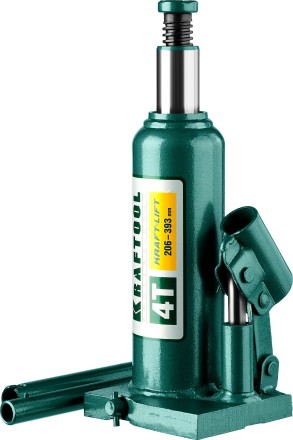 Домкрат гидравлический бутылочный &quot;Kraft-Lift&quot;, сварной, 4т, 206-393мм, KRAFTOOL 43462-4 43462-4_z01 купить в Нефтеюганске