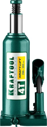 Домкрат гидравлический бутылочный &quot;Kraft-Lift&quot;, сварной, 4т, 206-393мм, KRAFTOOL 43462-4 43462-4_z01 купить в Нефтеюганске