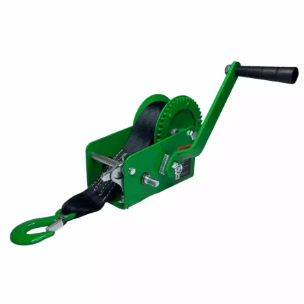 Лебедка ручная барабанная HITCH HW 1100 1100 кг лента 10 м (SZ073169) купить в Нефтеюганске