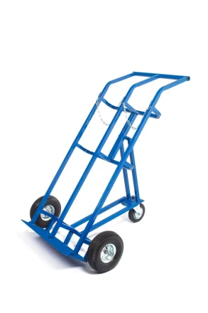 Тележка для газовых баллонов TOR ГБ-2, 2 баллона (250 пневмо колеса + 160 поворотное) 1023661 купить в Нефтеюганске