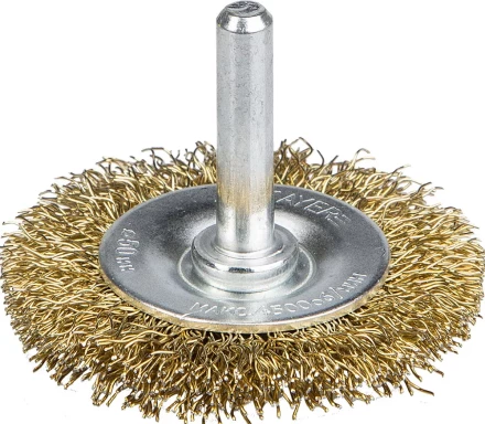 STAYER &quot;PROFESSIONAL&quot;. Щетка дисковая для дрели, витая латунированная стальная проволока 0,3мм, 50мм 35114-050_z01 купить в Нефтеюганске