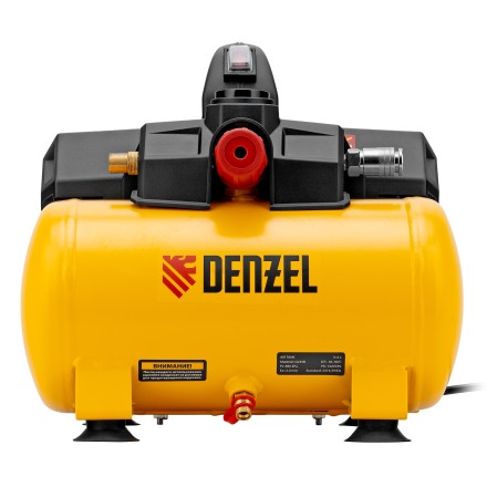 Компрессор Denzel DLS750/6 58019 безмасляный малошумный 750 Вт, 140 л/мин,ресивер 6 л купить в Нефтеюганске