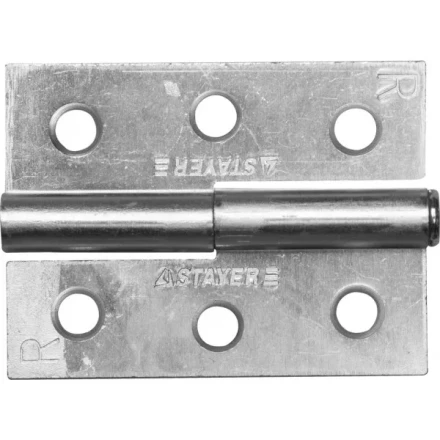 Петля дверная STAYER &quot;MASTER&quot; разъемная, цвет белый цинк, правая, 65мм 37613-65-1R купить в Нефтеюганске