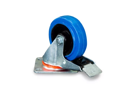 Колесо поворотное резина SRCLb 42 100 мм с тормозом (F) 1024395 купить в Нефтеюганске