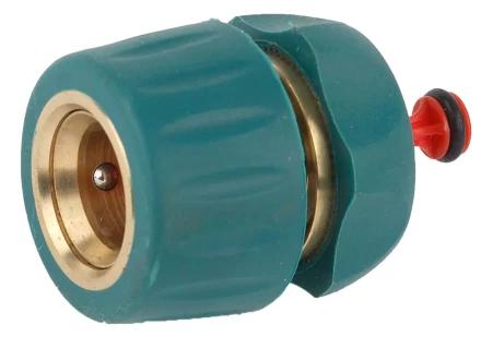 Соединитель RACO &quot;Profi-Plus&quot; (шланг-насадка), латунный с покрытием TPR, с автостопом, 1/2&quot; 4244-55105B купить в Нефтеюганске