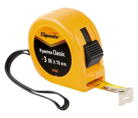 Рулетка 3 м х 13 мм SPARTA пластиковый корпус 31321 купить в Нефтеюганске