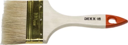 Кисть флейцевая DEXX, деревянная ручка, натуральная щетина, индивидуальная упаковка, 100мм 0100-100_z02 купить в Нефтеюганске