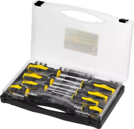 Набор STAYER &quot;MASTER&quot; HERCULES: Отвертки, Cr-V, эргономичная двухкомпонентная рукоятка, 8шт 25055-H8_z02 купить в Нефтеюганске