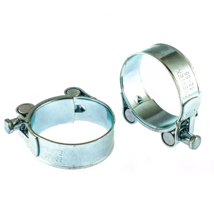 Хомуты металлические силовые 52-55 мм ширина 22 мм шарнирный W1 2 шт Сибртех 47541 купить в Нефтеюганске