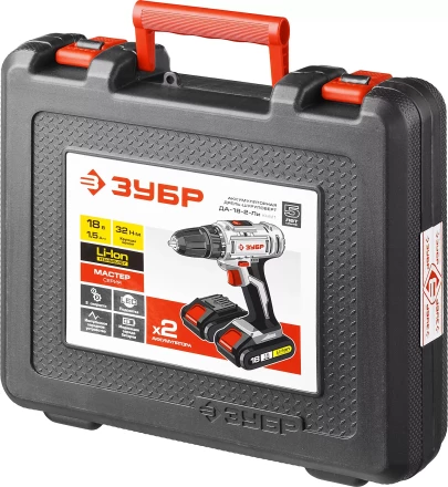 Дрель-шуруповерт 2 АКБ ДА-18-2-Ли КНМ1 серия МАСТЕР купить в Нефтеюганске