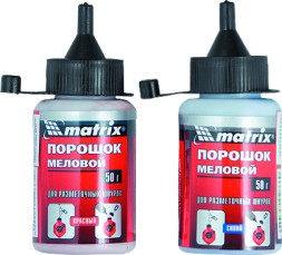 Порошок меловой красный 115 г для разметочных шнуров  MATRIX 84858