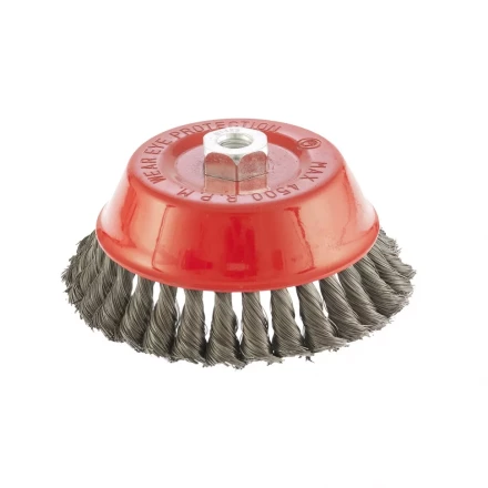 Щетка для УШМ 150 мм М14 &quot;чашка&quot; крученая проволока 0,35 мм MTX 74618 купить в Нефтеюганске