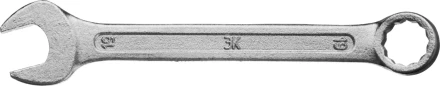 Ключ комбинированный гаечный ЗУБР &quot;СТАНДАРТ&quot;, оцинкованный, 19мм 27112-19 купить в Нефтеюганске