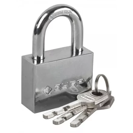 Замок ЗУБР &quot;МАСТЕР&quot; навесной, стальной корпус, закаленная дужка, 60мм 3710-60_z01 купить в Нефтеюганске