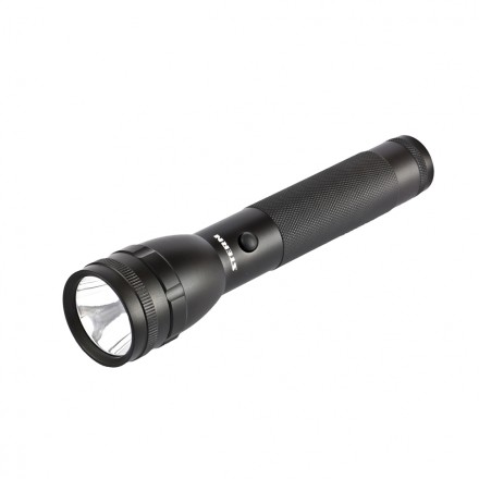 Фонарь профессиональный CREE Т6 LED 600 Лм 300 м 3 ч 100-50-5%-стробоскоп СоС 6АА Stern 90580 купить в Нефтеюганске
