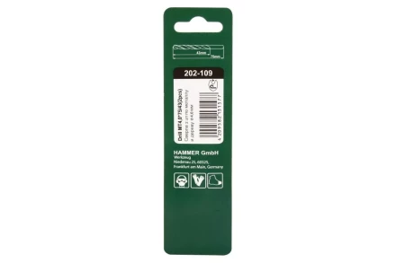 Сверло по металлу HAMMER Ф4х75мм (DR MT 4,0мм*75/43мм 2шт.) купить в Нефтеюганске