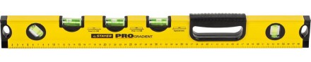 Уровень STAYER &quot;PROFI&quot; &quot;PROGRADIENT&quot;, градиентный, для &quot;водных&quot; работ, с фиксированными углами, 5 ампул, линейка, 60см 34730-060_z01 купить в Нефтеюганске