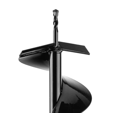 Шнек для грунта E-150, диаметр 150 мм, длина 800 мм,соединение 20 мм, несъемный нож Denzel 56023 купить в Нефтеюганске