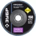 Круг шлифовальный ЗУБР &quot;ПРОФИ&quot; лепестковый торцевой, тип КЛТ 1, зерно-электрокорунд циркон, тип КЛТ 1, P60, 150х22,2мм 36596-150-60 купить в Нефтеюганске