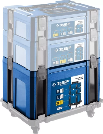 ЗУБР МОДУЛЬ-25, 440 х 310 х 250 мм, (17), размер XL, пластиковый ящик для инструментов, Профессионал (38165-25) купить в Нефтеюганске