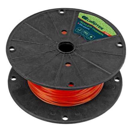 Леска для триммера звезда, на DIN катушке, 2.0 мм х 190 м, Россия Сибртех 961305 купить в Нефтеюганске