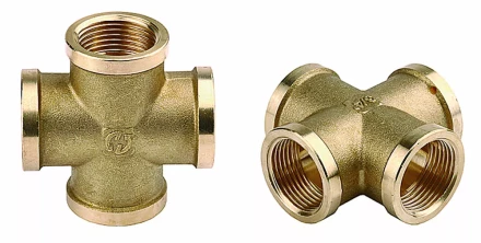 Крестовина GENERAL FITTINGS латунь, г/г/г/г, 3/4&quot; 51049-3/4 купить в Нефтеюганске