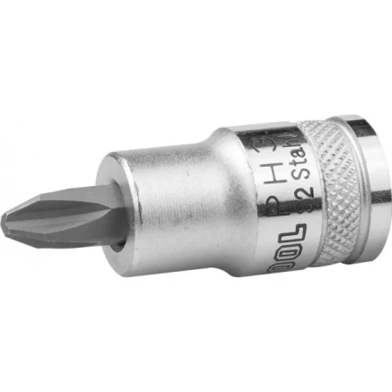 Торцовая бита-головка KRAFTOOL &quot;INDUSTRIE QUALITAT&quot;, материал S2, PHILLIPS, сатинированная, 1/2&quot;, PH3 27901-3_z01 купить в Нефтеюганске
