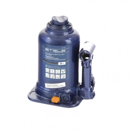 Домкрат гидравлический бутылочный телескопический 6 т подъем 170-430 мм Stels 51146 купить в Нефтеюганске