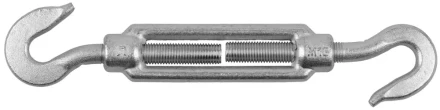 Талреп ЗУБР &quot;ПРОФЕССИОНАЛ&quot; DIN 1480, крюк-крюк, оцинкованный, кованая натяжная муфта, М16, ТФ16, 2 шт 4-304365-16 купить в Нефтеюганске