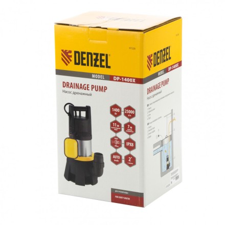 Дренажный насос Denzel DP1400X 97228 купить в Нефтеюганске