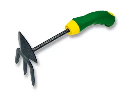 Мотыжка комбинир профиль &quot;лепесток&quot; и 3-зубая защ. покр обрез. эргономичная рукоятка  PALISAD 62377 купить в Нефтеюганске