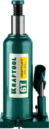 Домкрат гидравлический бутылочный &quot;Kraft-Lift&quot;, сварной, 6т, 220-435мм, KRAFTOOL 43462-6 43462-6_z01 купить в Нефтеюганске