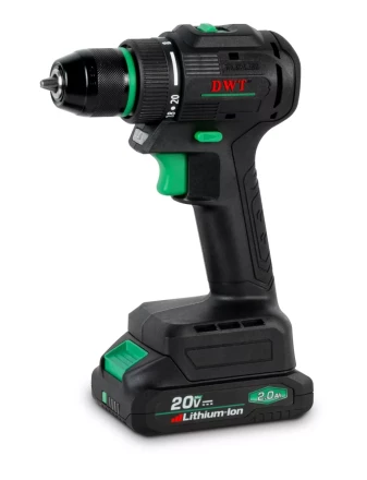 Бесщёточная аккумуляторная дрель-шуруповёрт DWT ABSP-20 DNM-2 BMC купить в Нефтеюганске