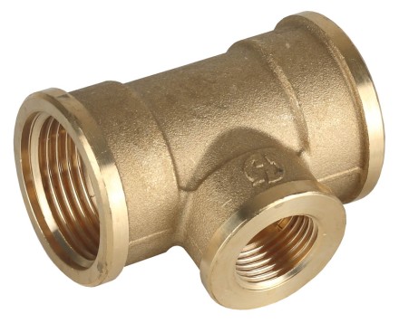 Тройник GENERAL FITTINGS переходной, латунь, г/г/г, 3/4&quot;-1/2&quot;-3/4&quot; 51061-3/4-1/2-3/4 купить в Нефтеюганске