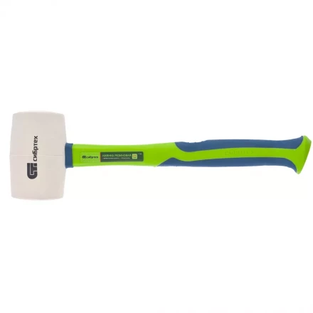 Киянка резиновая 680 г белая резина фибергласовая рукоятка СИБРТЕХ 11168 купить в Нефтеюганске