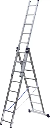 Лестница СИБИН универсальная, трехсекционная со стабилизатором, 8 ступеней 38833-08 купить в Нефтеюганске